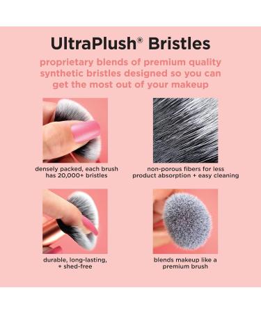 Real Techniques Au Naturale 9 Piece Makeup Brush Set - Perfect for Fluid Cream & Powder Foundation Eyeshadow Blush - Cruelty-Free Gift Set in Gold - Buy Online on GoSupps.com