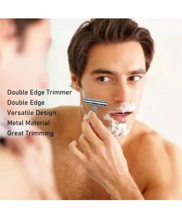 Premium Wet Razor for Men - Double Blade Manual Trimmer with Stand | Irritation-Free Shaving | Waterproof Metal Design | Perfect Gift for Him & Her - Buy Online on GoSupps.com