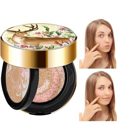 Cushion Foundation - Moisturizing Foundation with Air Cushion Mirror Non-Greasy Makeup Supplies for Dating Travel Home Work Shopping Meeting Tongfeng - Buy Online on GoSupps.com
