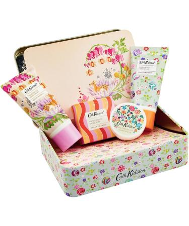 Cath Kidston Hand Cream 30ml Hand Wash 30ml Hand Soak 30g and Hand Balm 9g Giftable festive Tin Beauty Gift For Her Travel Size and Vegan Friendly Hand Moisturiser Essentials Oils Hand Care Gift Set - Buy Online on GoSupps.com