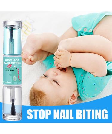 Anti Nail Biting Polish - 10ml Bitter Tasting Kid's Nail Polish Liquid - Natural Ingredients Nail Care Tool for Adults Teenagers of All Ages Children - Buy Online on GoSupps.com