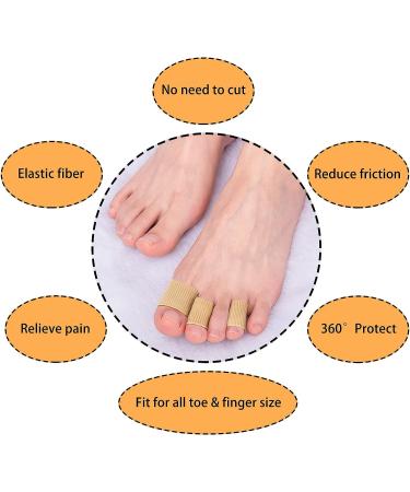 YEAJOIN Soft Gel Toe Sleeve Protectors 42PCS - Toe Cushion Tubes for Bunion, Hammer Toe, Corns, Blisters - 3 Sizes - Toe Spacers for Feet and Fingers - Buy Online on GoSupps.com