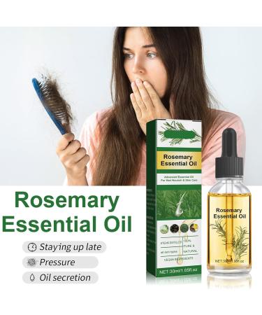higyee Rosemary Oil Hair Growth Scalp and hair strengthening oil 30 ml hair oil for split ends and scalp hair growth oil for eyebrows eyelashes beard and thinning hair - Buy Online on GoSupps.com