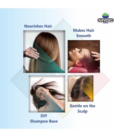 MYOC DIY Pearly Shampoo Base For All Hair Types With added benefits of Aloe Vera & Glycerine for smooth hairs Create Your Natural Hair Care Products - 240 ml (8.11 Fl. Oz) 240 ml (Pack of 1) - Buy Online on GoSupps.com