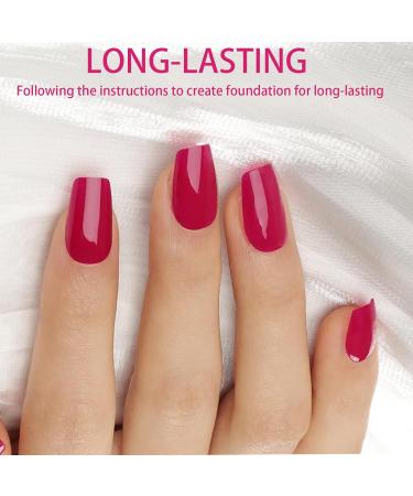 Holographic Nail Polish 12ml Cherry Red Nail Polish Quick-Drying and Durable Gel Nail Polish no Need to Cure Gel Nail Polish Non-Toxic Nail Polish is Suitable for Female Nail Gifts - Buy Online on GoSupps.com