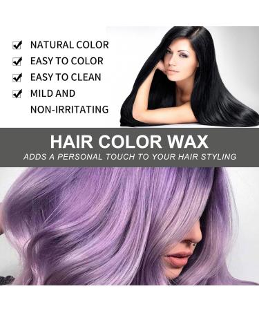 Temporary Natural Hair | Coloring Mud Hair Wax Color | Hairstyle Cream Color Wax | Hair Color Wax | Color Hair Wax Temporary | Versatile Hair Color Wax wax for men's hair (Black 30ml) - Buy Online on GoSupps.com