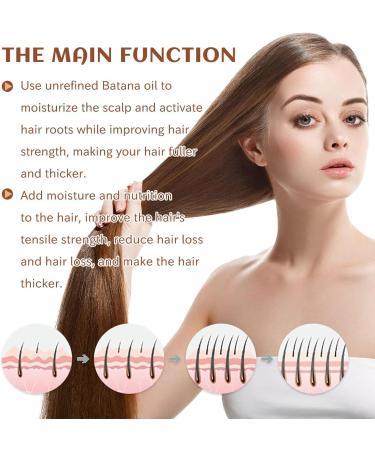 KiJalyelu Batana Oil for Hair Growth and Nourishment Natural Batana Oil for Hair Growth Healthier Thicker Hair Promotes Hair Strength Prevent Hair Loss - 120ml (2PC) - Buy Online on GoSupps.com