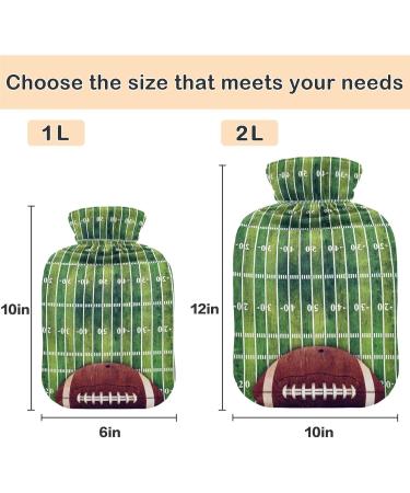 Naanle Sport American Football Heat Bottle - 1L Transparent Hot Water Bottle for Pain Relief & Cold Therapy - Ideal Bed Warmer for Hands & Feet - Buy Online on GoSupps.com