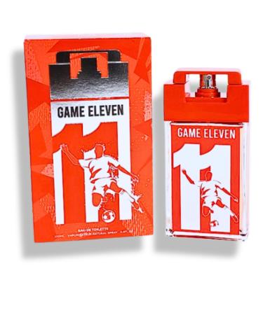 GAME ELEVEN EAU DE TOILETTE 3.4 FL. Oz. Woody Spicy fragrance for men.