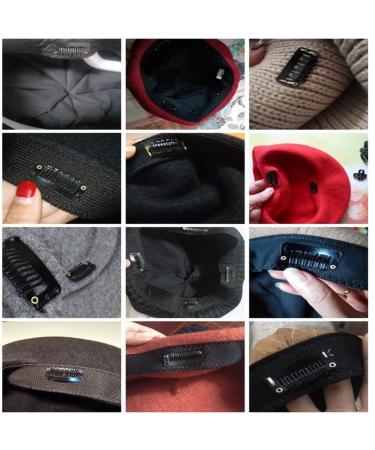 100 Pieces Hair Wigs Clips - Stainless Steel 6 Teeth Combs with Soft Rubber for Hair Extensions - DIY Hair Care Essentials - Buy Online on GoSupps.com