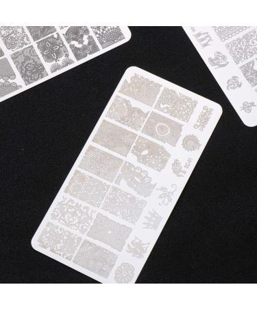 Lurrose 4-Piece Nail Stamps & Art Tools - Metal Nail Stamping Plates for Animal Designs | International Shipping Available - Buy Online on GoSupps.com