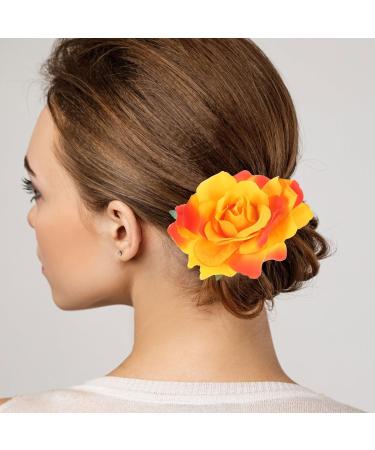 FRCOLOR 2 1 Men Suits Women Rose Flower Hair Clip Simulated Rose Hairpin Flower Hair Clips for Women Artificial Flower Hair Clip Xrose Hair Clip Orange Hair Clips Rose Color Set Mother - Buy Online on GoSupps.com