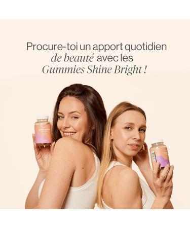 Shine Bright | Hair Growth Gummies | Vitamins for Skin Hair & Nails | Biotin | Folic Acid Vitamin B6 B12 | 120 Gummies | Tummy Tox - Buy Online on GoSupps.com