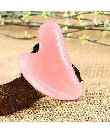 COOESS Gua Sha Tool - Natural Rose Quartz Facial Massage Tool for Eyes Neck & Body | Genuine Jade Stone Gua Sha for Radiant Skin - Buy Online on GoSupps.com