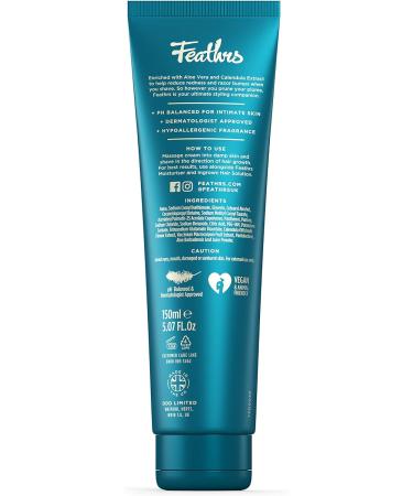 Feathrs Vegan Sensitive Shave Cream for Intimate Areas - 150ml (Pack of 1) - Buy Online on GoSupps.com