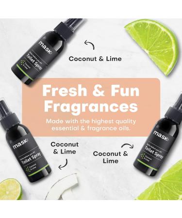 Toilet Odor Eliminator Spray - 2 oz Coconut & Lime Scent (Pack of 3) | Non-Aerosol Neutralizer for Travel | Spritz-Before-You-Sit | Trap Odors Before You Go - Buy Online on GoSupps.com