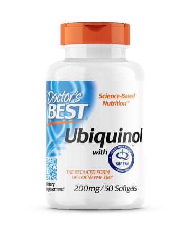 Doctor's Best Ubiquinol with Kaneka QH Ubiquinol 200mg (capsules 30 pieces) 30 pieces (1 pack) 30
