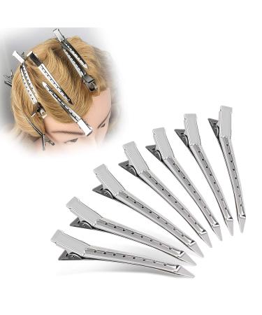 24pcs 3.5 inch Metal Alligator Hair Clips - Silver Barrettes & DIY Hair Accessories with Comb - International Shipping - Buy Online on GoSupps.com