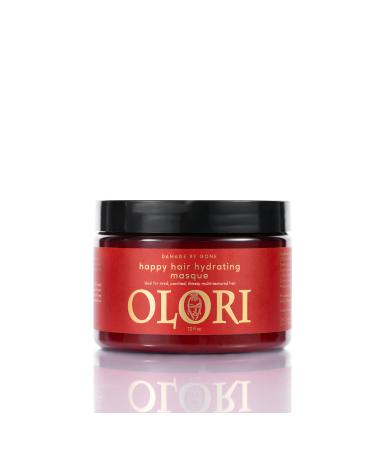 Olori Happy Hair Hydrating Mask for Dry Damaged & Curly Hair - Conditioning Hair Masque to Protect & Moisturize - 12 oz Jar