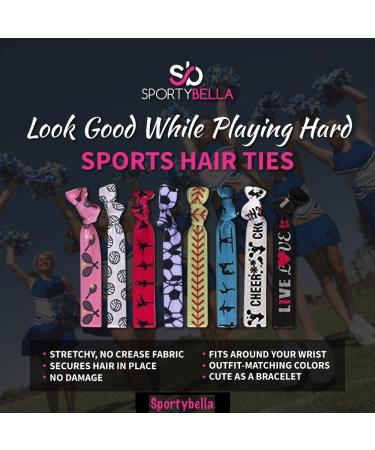 Infinity Collection Soccer Hair Ties Set - No Crease Soccer Hair Accessories (8 Pack) - Buy Online on GoSupps.com