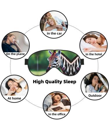 SSIMOO Zebra & Giraffe Print Eye Mask - Double-Sided Soft Light Blocking for Better Sleep - International Shipping Available - Buy Online on GoSupps.com