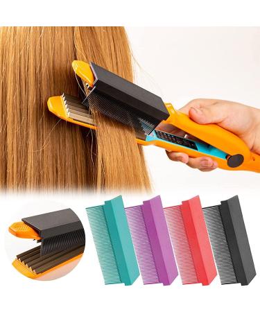 2PC Women's DIY Combs Accessories for Hair Straightening with Flat Iron Attachment - V Type, Black (2pcs) - Buy Online on GoSupps.com