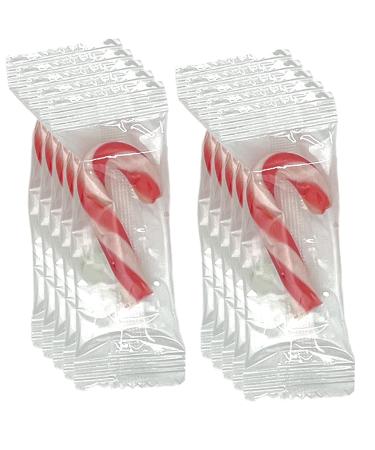 Set of 4 Christmas Gift Packs - Mini Red & White Sugar Bar Candy Canes (Strawberry Flavor) | 40 Pieces Tree Decorations - Buy Online on GoSupps.com