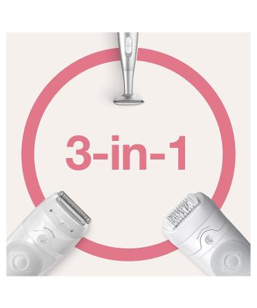 Buy Braun Silk- pil 5 Epilator for Women - Hair Removal & Bikini Trimmer - 5-805 White/Gray - International Shipping - Buy Online on GoSupps.com