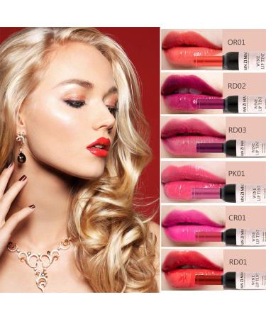 6 Colors Wine Lipstick Matte Long Lasting Waterproof Lip Tint Set - Valentine's Day Gift for Women & Girlfriends - Buy Online on GoSupps.com