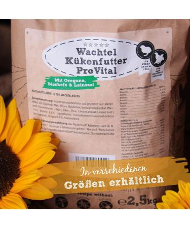 WachtelGold Quail Chick Feed ProVital 10kg - 28% Protein Rearing Feed | Non-GMO International Shipping - Buy Online on GoSupps.com