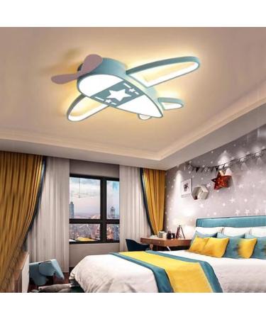 BOKALAKA Aeroplane Ceiling Light | LED Cartoon Lamp for Kids | 91W Colorful Ceiling Light for Bedroom & Living Room - Buy Online on GoSupps.com