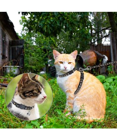 Star & Moon Glow in The Dark Cat Harness Set with Leash and Collar - Adjustable & Escape Proof for Outdoor Walking - Buy Online on GoSupps.com