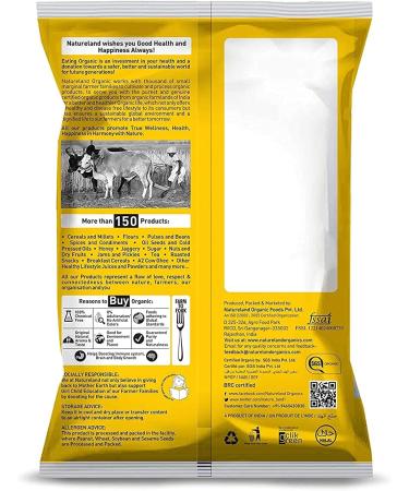 Natureland Organics Chana Besan 500 Gm - Buy Online on GoSupps.com