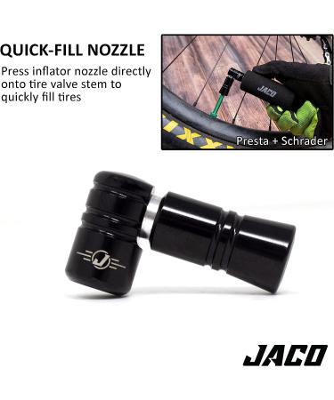 JACO Lightning CO2 Inflator for Bike Tires | Presta + Schrader-Compatible - Buy Online on GoSupps.com