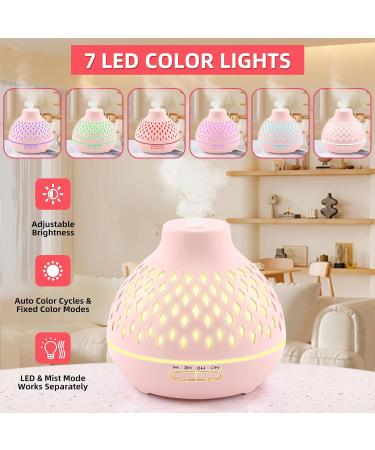 SPLITSKY 400ML Essential Oil Diffuser with Remote Control - Pink Nebulizer for Aromatherapy and Air Humidification - Buy Online on GoSupps.com
