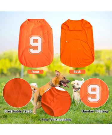Shop X-Large Orange Dog Shirt - Summer Basic Vest for Large Medium & Small Dogs | Breathable T-Shirt & Tank Top Clothing - Buy Online on GoSupps.com