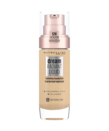 Maybelline Dream Satin Liquid Foundation 30ml - 45 Light Honey 30 ml (1 pack) 45 Honey.