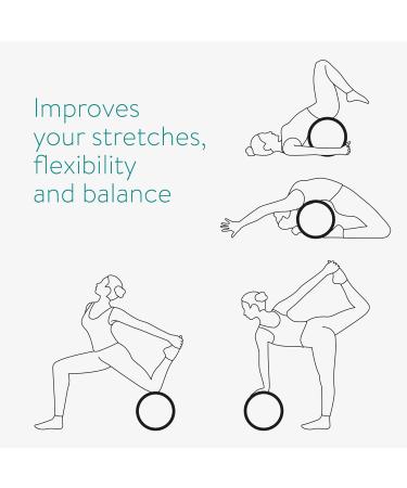 Navaris Yoga Rad Wheel - 33 cm Cork Yoga Support for Stretching & Flexibility | Ideal for Yoga Pilates & Gymnastics - Buy Online on GoSupps.com