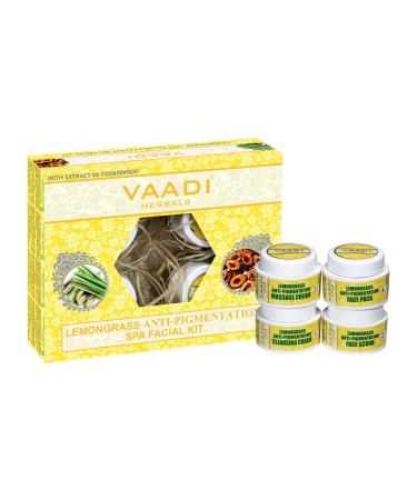 Vaadi Herbals Lemongrass & Cedarwood Facial Kit - All-Natural SPA Facial for All Skin Types - 70g for Men & Women - International Shipping Available - Buy Online on GoSupps.com