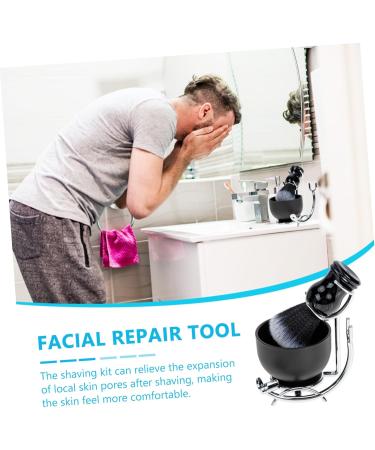 Frcolor Men's Shaving Set - Roof Suit Bart Brush Foam Razor & Tools for Smooth Shave | International Shipping Available - Buy Online on GoSupps.com