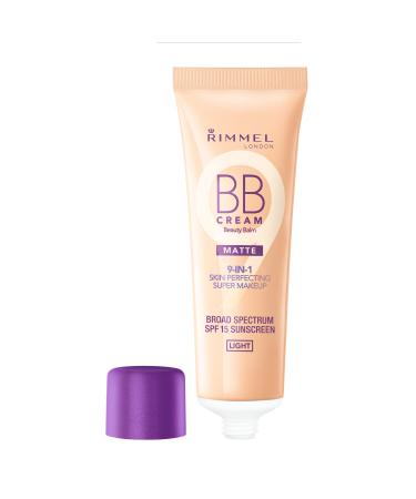 Rimmel London Match Perfection - 001 Light - BB Cream Lightweight SPF 25 Minimizes the Look of Pores 1oz