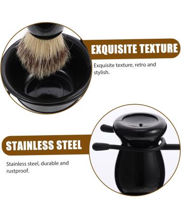 3 Sets Beard Care Kit | Wear-Resistant Beard Brush & Shaving Cup | Men's Shaving Accessories for Home Use - Buy Online on GoSupps.com
