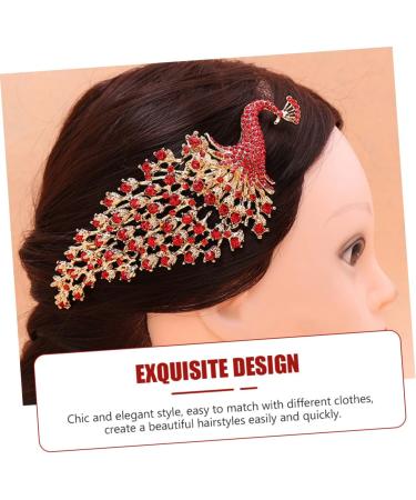 Beatifufu Peacock Crown Hair Comb Peafowl Headpieces Bridal Hair Combs Wedding Hair Jewelry Bridal Rhinestone Hair Combs Wedding Hair Combs Wedding Rhinestone Hair Combs Peafowl Hair Combs - Buy Online on GoSupps.com