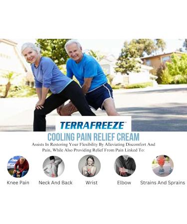 TERRAFREEZE Pain Relief Cream 2oz Extra Strength Pain Relieving Formula - Arthritis Joint Muscle Back Neck & Shoulder Pain Natural Ingredients Non-Greasy & Refreshing Pain Reliever - Buy Online on GoSupps.com