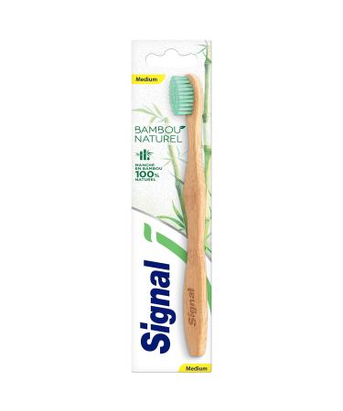Signal toothbrush bamboo natural medium 1 piece