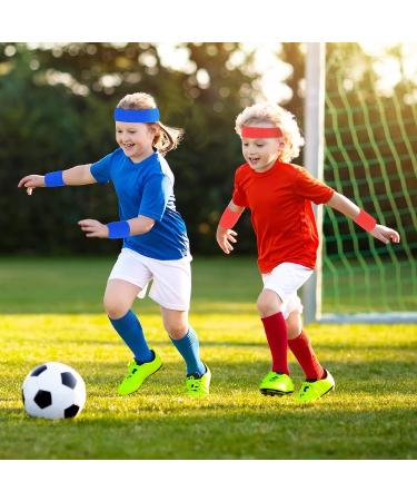 Libima 6-Piece Sweatband Set - Moisture-Wicking Headband and Wristband for Men and Women - Rose, Green, Purple, Blue, Yellow, Orange - Buy Online on GoSupps.com