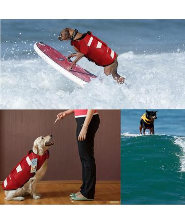 Wallpage Adjustable Dog Wimming Vest - Lifesaver Bathing Suit for Small Medium & Large Dogs (Red) - Buy Online on GoSupps.com