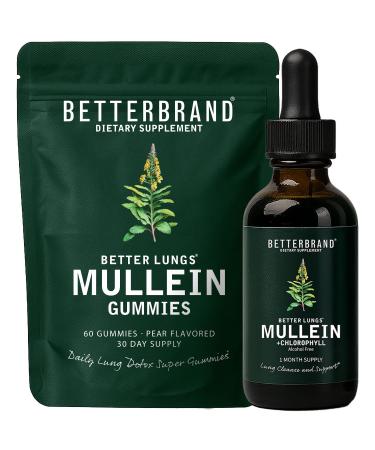 BetterLungs Mullein Leaf Extract and Gummies Bundle - Lung Health Support