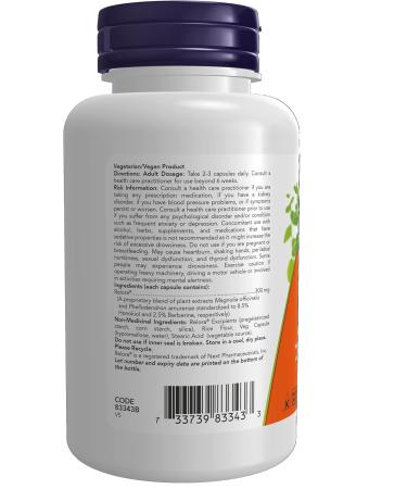 NOW Supplements Relora 300mg Capsules 120 Count & Supplements 5-HTP (5-Hydroxytryptophan) 100mg Capsules 120 Count SUPPLEMENT + SUPPLEMENT NOW 5-HTP 100mg - Buy Online on GoSupps.com