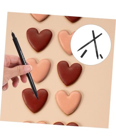 IMIKEYA 2pcs Baking Pen Marker Pen Black Edible Markers for Cookie Decorating Food Grade Markers Macaron Marker Food Grade Pen Cake Pop Marker Pens Signing Pen Bicuspid Plastic - Buy Online on GoSupps.com